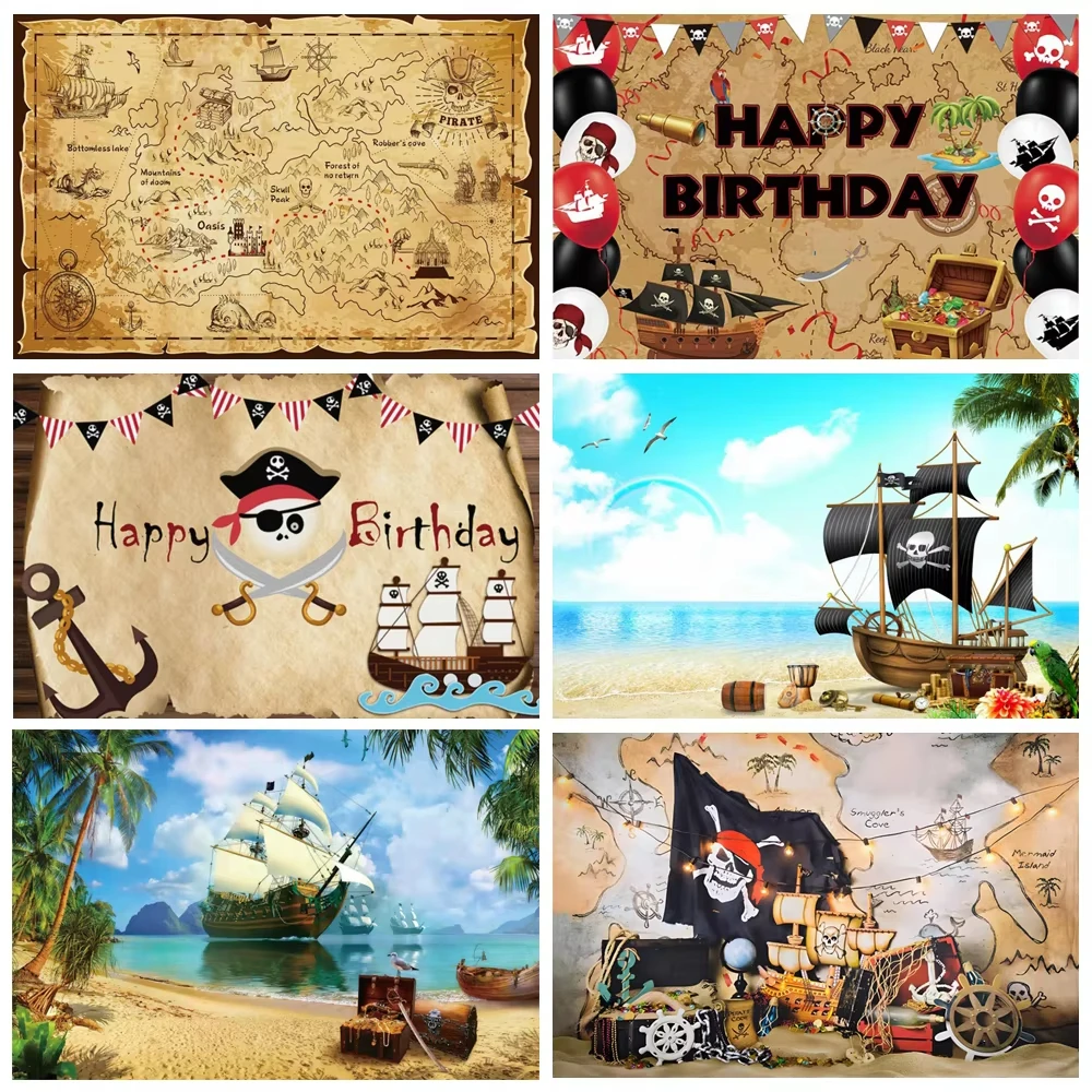 Photography Mapped - Pirate background Banner Photo Old Treasure