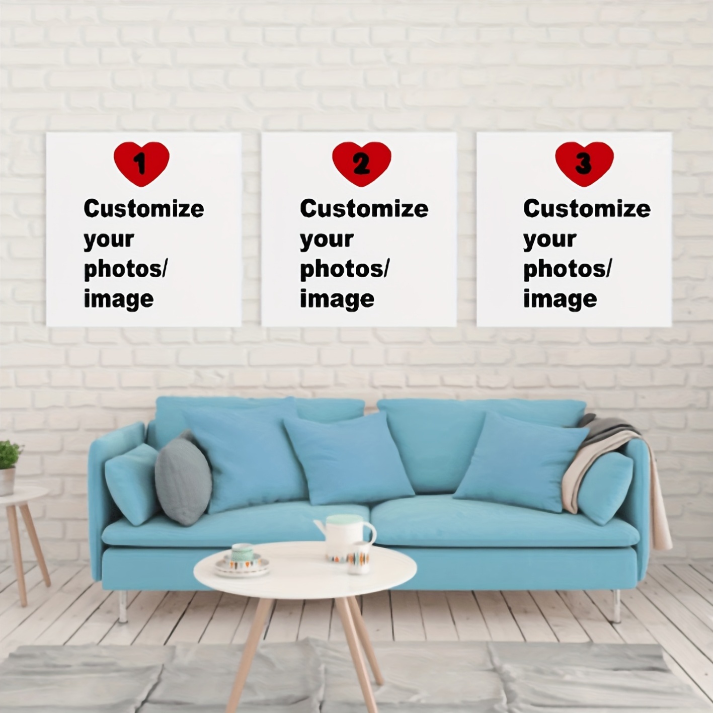 Photography Gallery - 3pcs/set Custom Square Canvas Poster Personalized