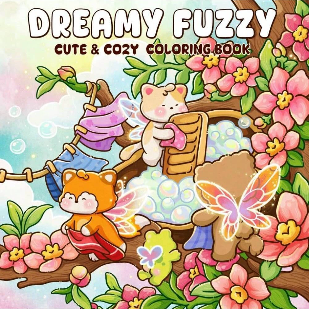 Photography Of Book - Dreamy Fuzzy Cute & Cozy Coloring