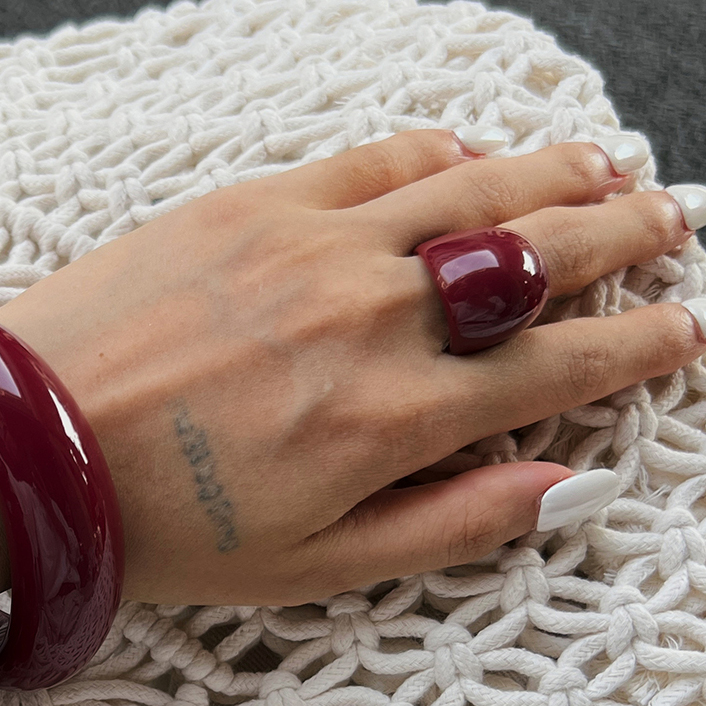 Irregular Resin Ring for Women - Photography Design review and price