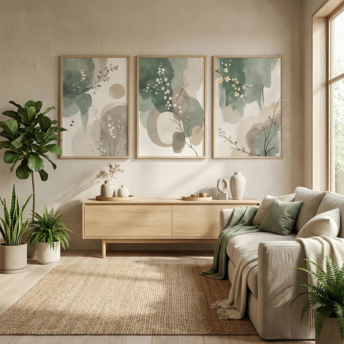 3pcs Japanese-Style Plant Canv - Photography Design review and price