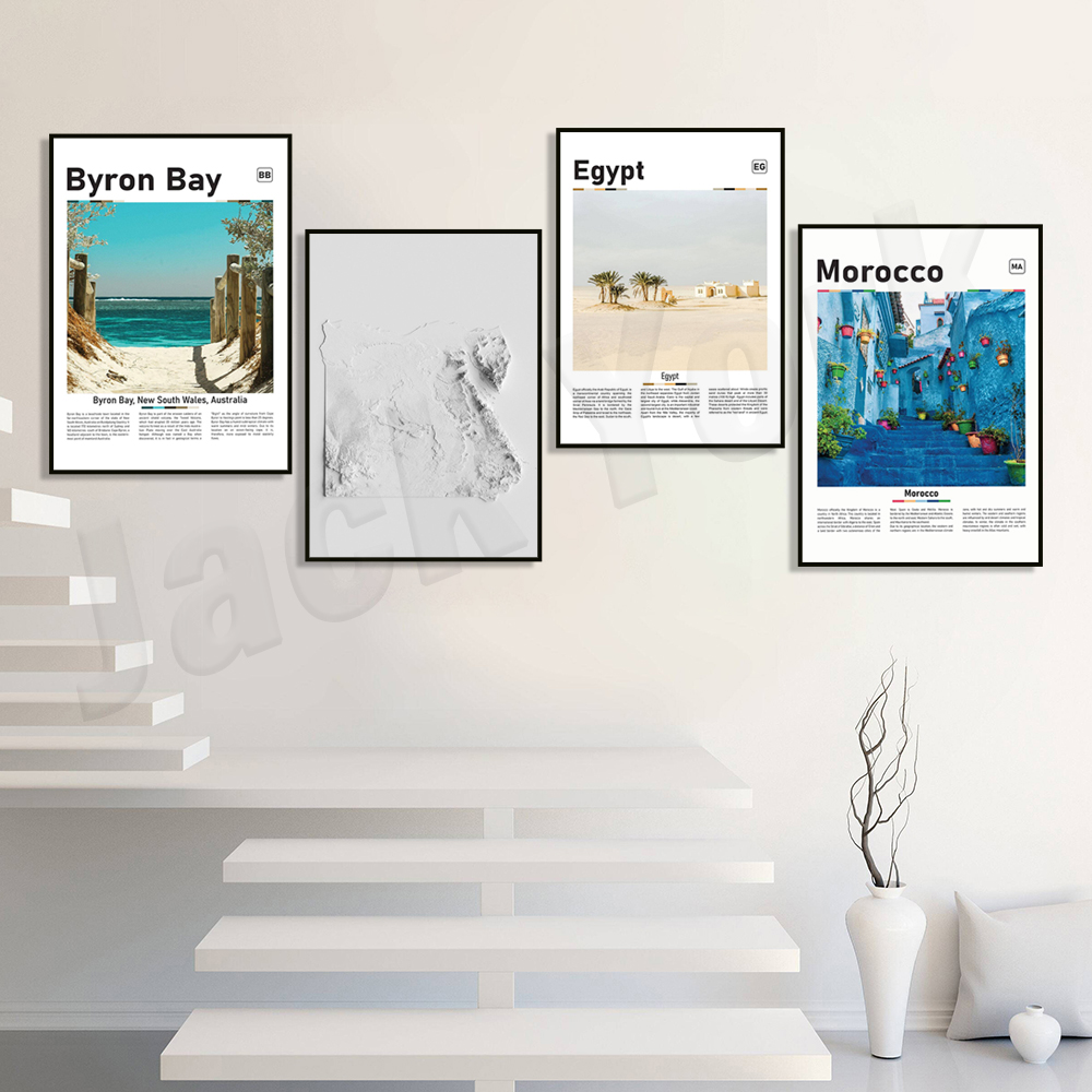Egypt relief map print, Morocc - Photography Mapped review and price