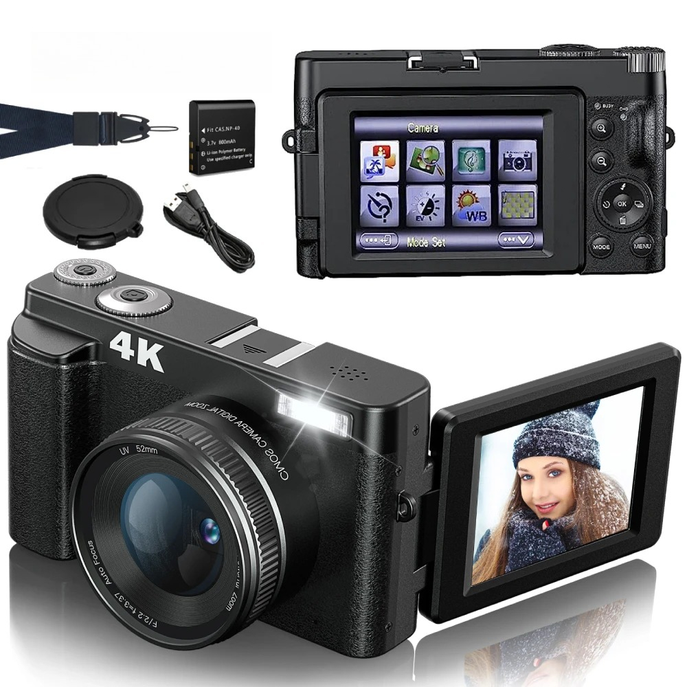 4K 48MP Compact Vlogging Camer - Photography Nature Images review and price