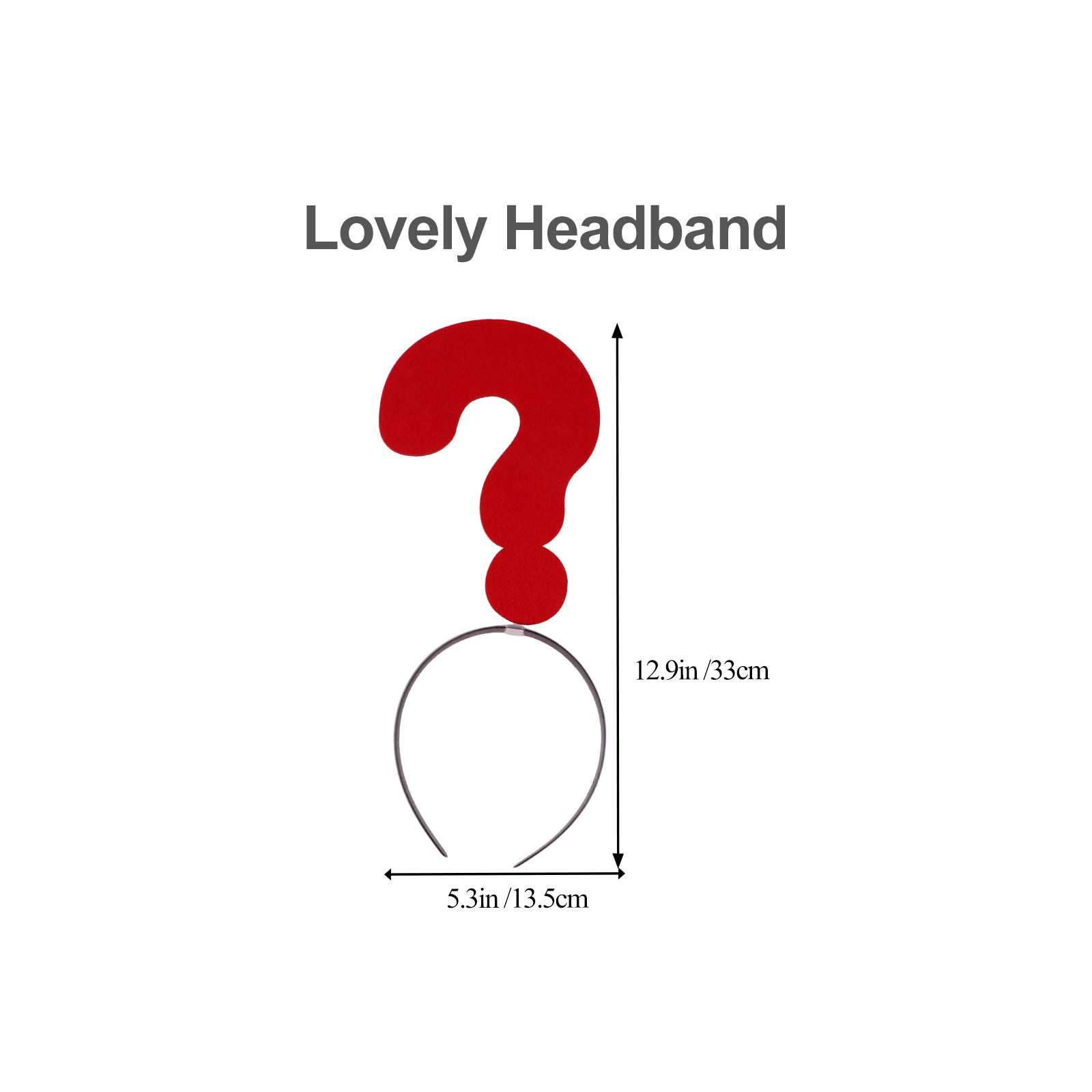2Pcs Funny Question Mark Hair  - Photography Questions review and price