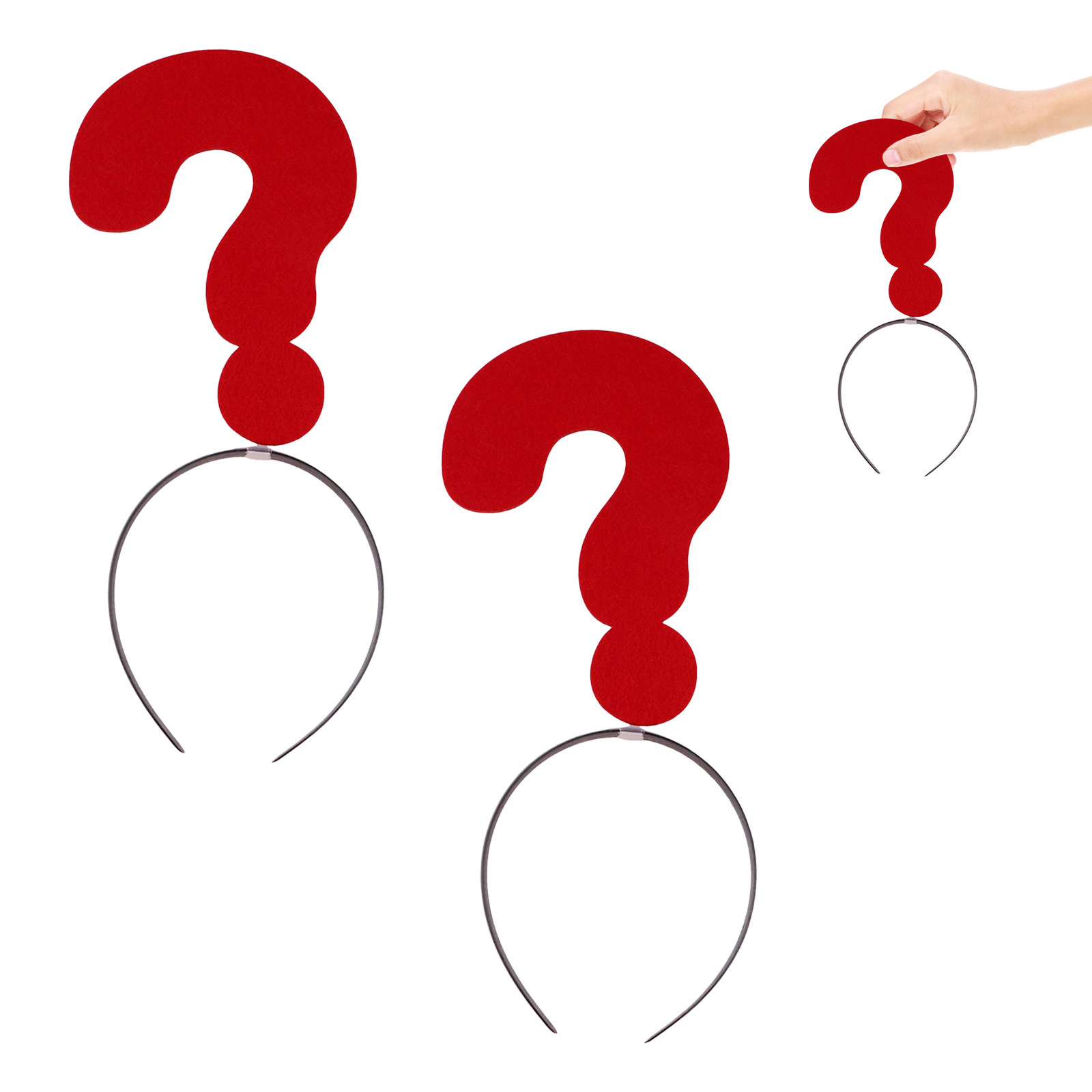 2Pcs Funny Question Mark Hair  - Photography Questions review and price