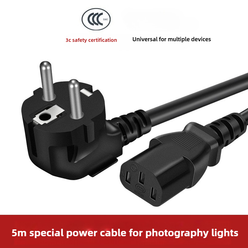 5M EU US UK Power Cable Three  - Photography Uk review and price