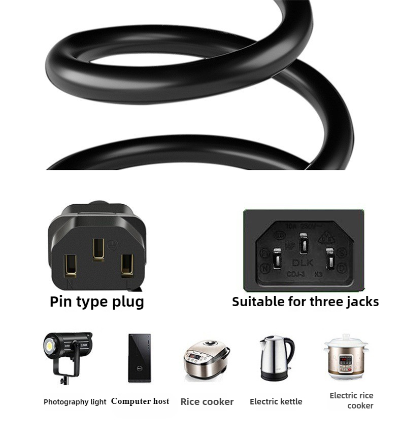 5M EU US UK Power Cable Three  - Photography Uk review and price