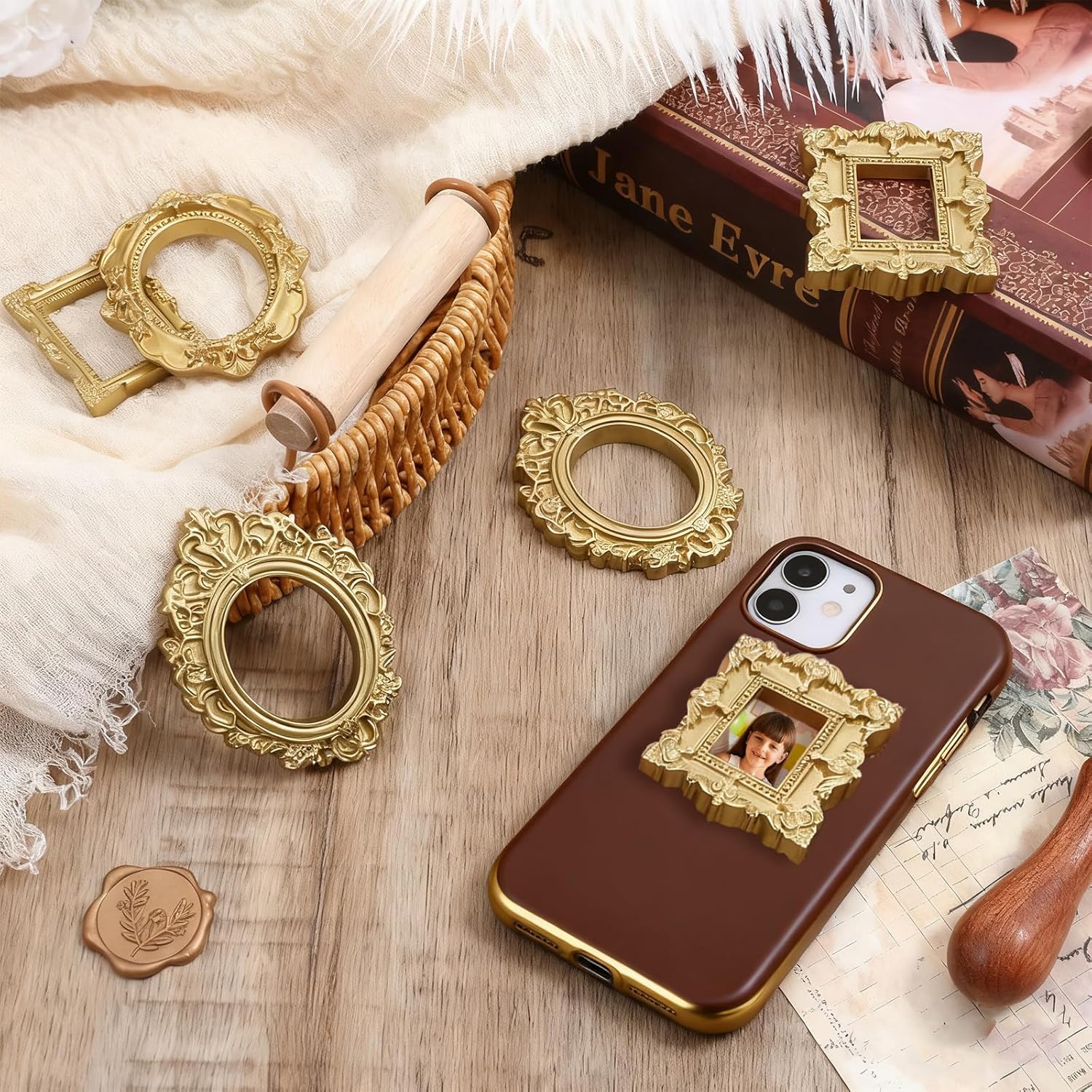5/20Pcs Vintage Golden Mini Re - Photography Journal review and price