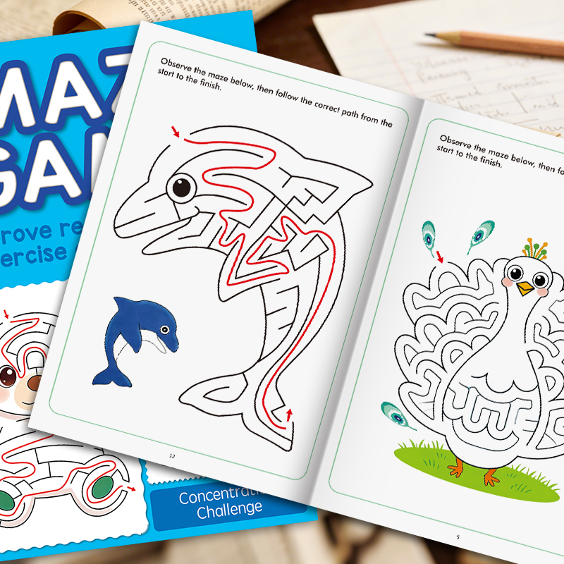 Children's Fun Maze Drawing Bo - Photography Of Book review and price