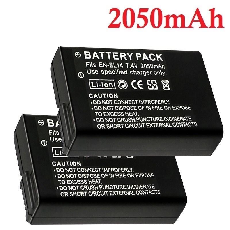 2050mah EN-EL14a EL14 CAMERA B - Nikon Camera D3500 review and price