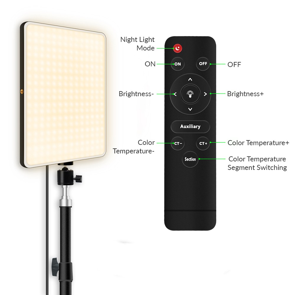 Dimmable LED Video Light Panel - Strobe Light Studio review and price