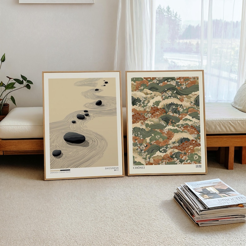 2pcs Japandi Zen Canvas Wall A - Photography Design review and price