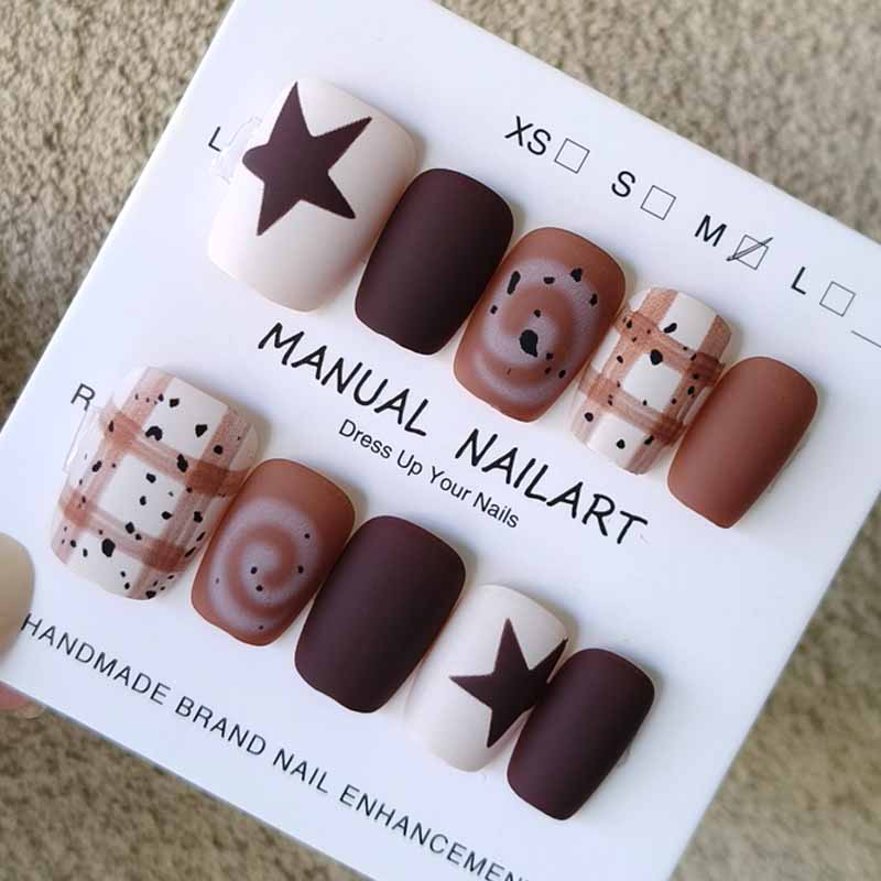 10Pcs Autumn and Winter Nail A - Photography Design review and price