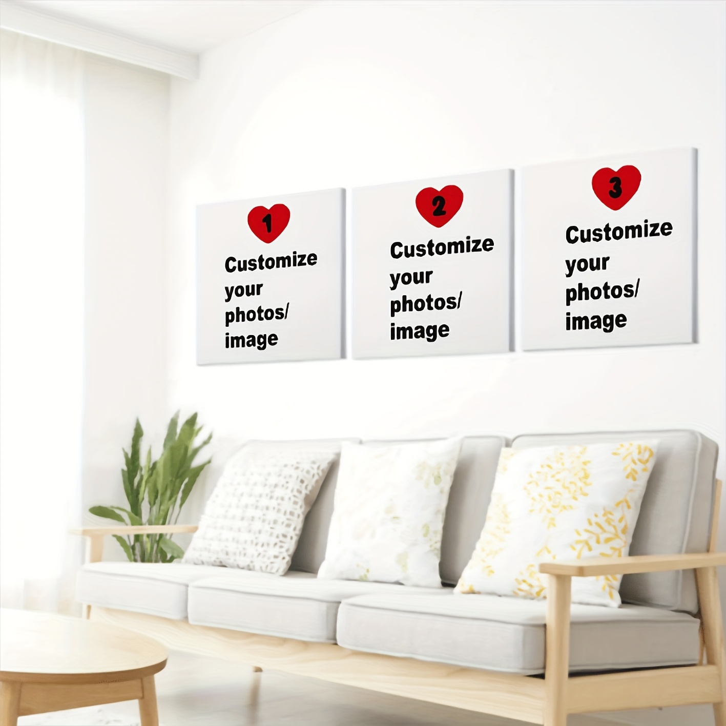 3pcs/set Custom Square Canvas  - Photography Gallery review and price
