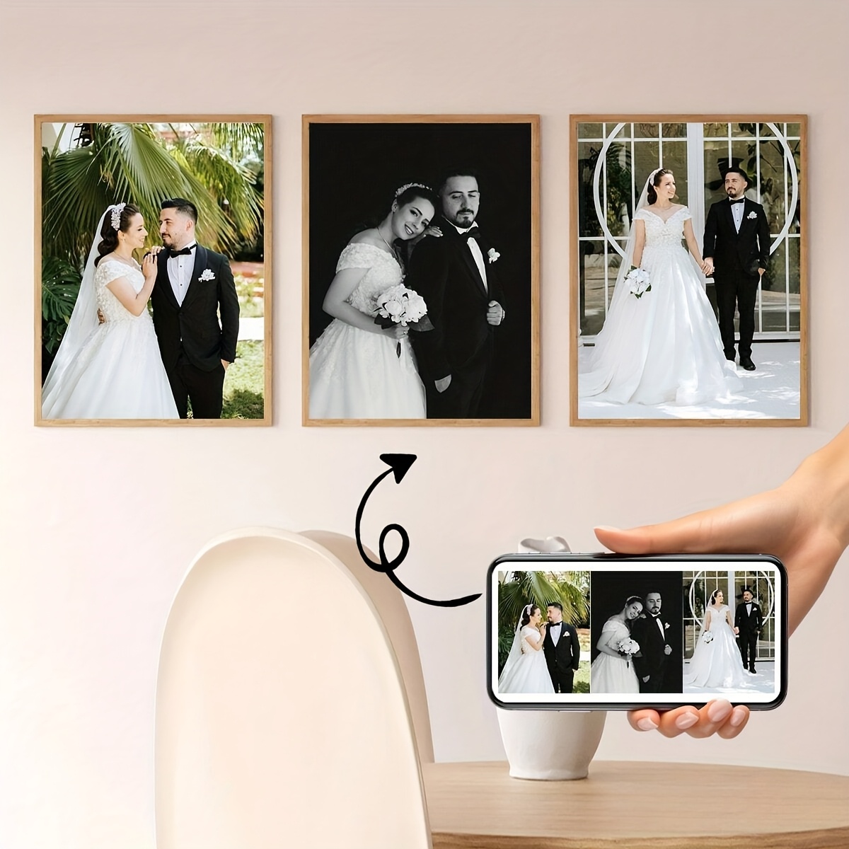 3pcs/set Custom Square Canvas  - Photography Gallery review and price