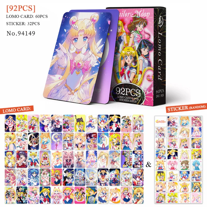 92pcs Sailor Moon New Lomo Car - Photography Gallery review and price