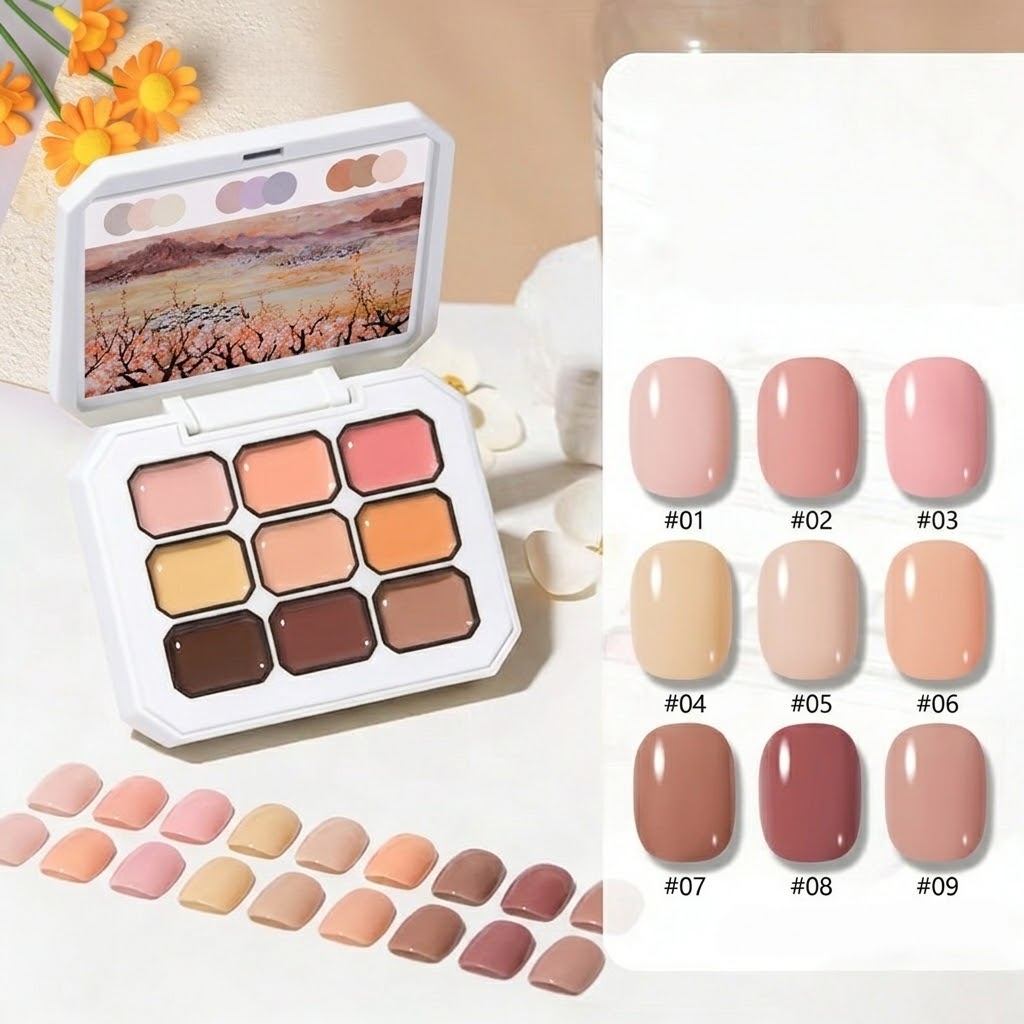 1pc 9-Grid Color Painting Gel  - Photography Design review and price